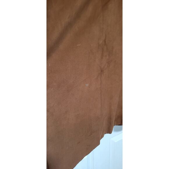 Circle S Mens Faux Suede Blazer Sz 46R 2 Button Blazer Sport Coat Jacket Brown - Picture 9 of 9